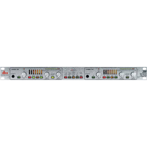 dbx 386 マイクプリアンプ DBX 386 Dual Vacuum Tube Preamp w/ Digital Out 1U Rack